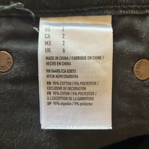 Women’s Black Denim Mini Skirt - Picture 5 of 5